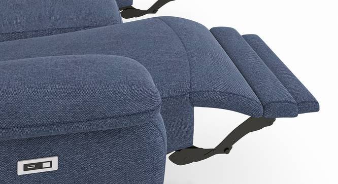 Emila Fabric Three Seater Motorized Recliner in Blue - Image 3