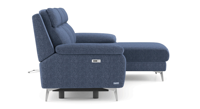 Emila Fabric Three Seater Motorized Recliner - Image 6